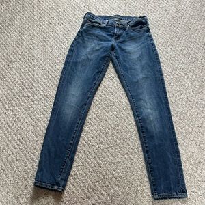 Lucky Brand Sienna Cigarette Jeans Womens 0/25 Medium Wash Straight Blue Denim